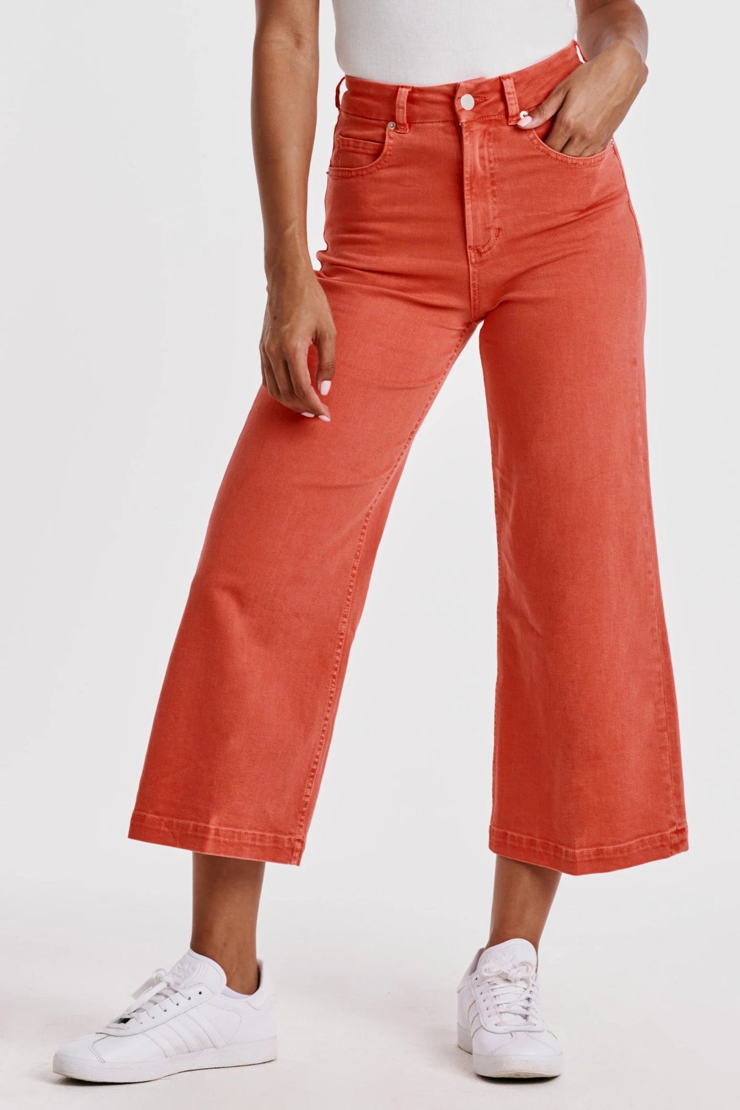 Dear John - Audrey Super High Rise Cropped Wide Leg Jeans