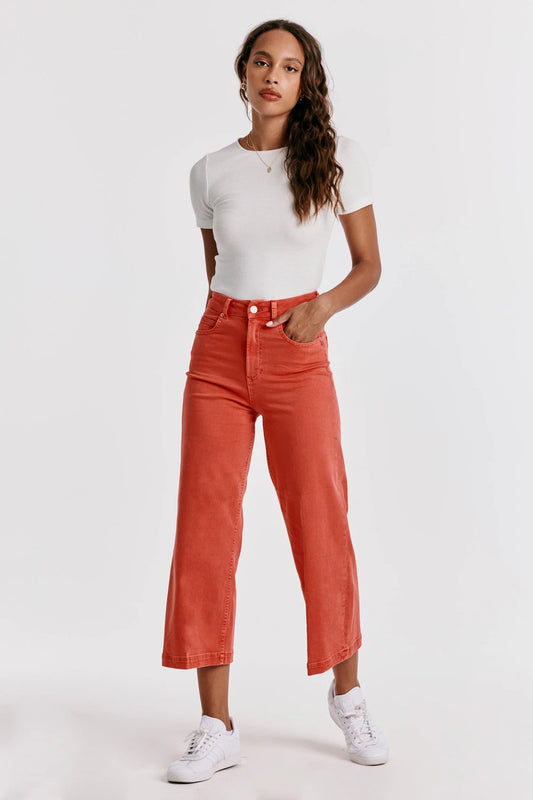 Dear John - Audrey Super High Rise Cropped Wide Leg Jeans