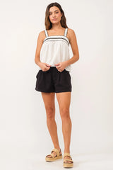 Ulani Ruched Strap Tank