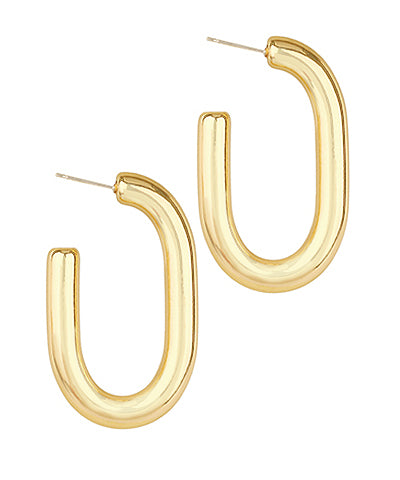 Tube Oval Open Hoops