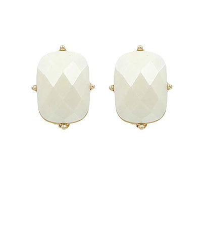 Pearl Finish Acetate Earrings