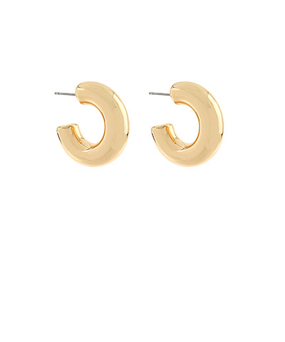 Puffy Metal Hoops