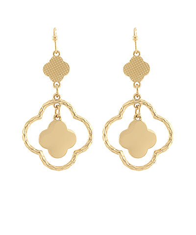 Multi Clover Dangle Earrings