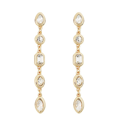 Teardrop Multi Stone Earrings