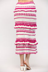 Crochet Ruffle Detail Midi Dress or Skirt