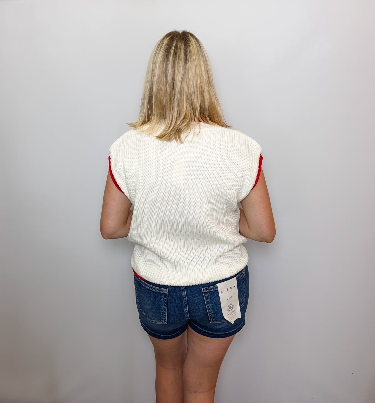 American Flag Lightweight Sweater Top