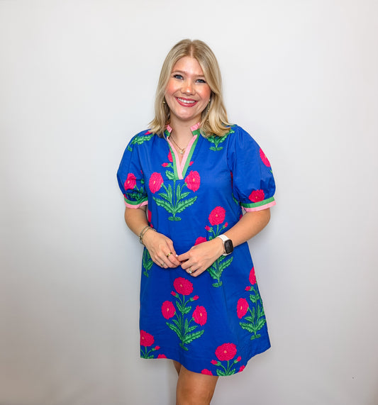 Floral Print Shift Dress