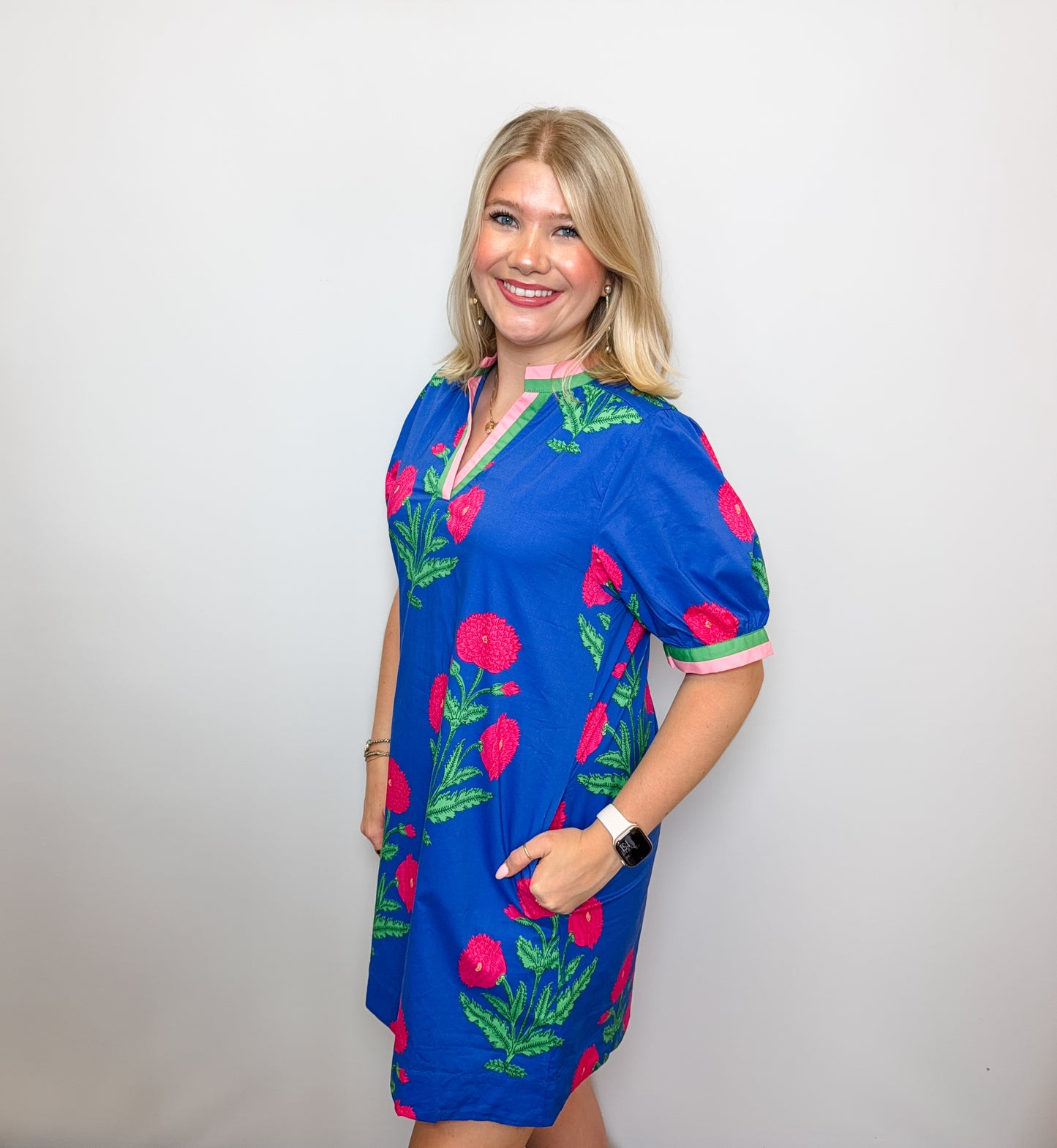 Floral Print Shift Dress