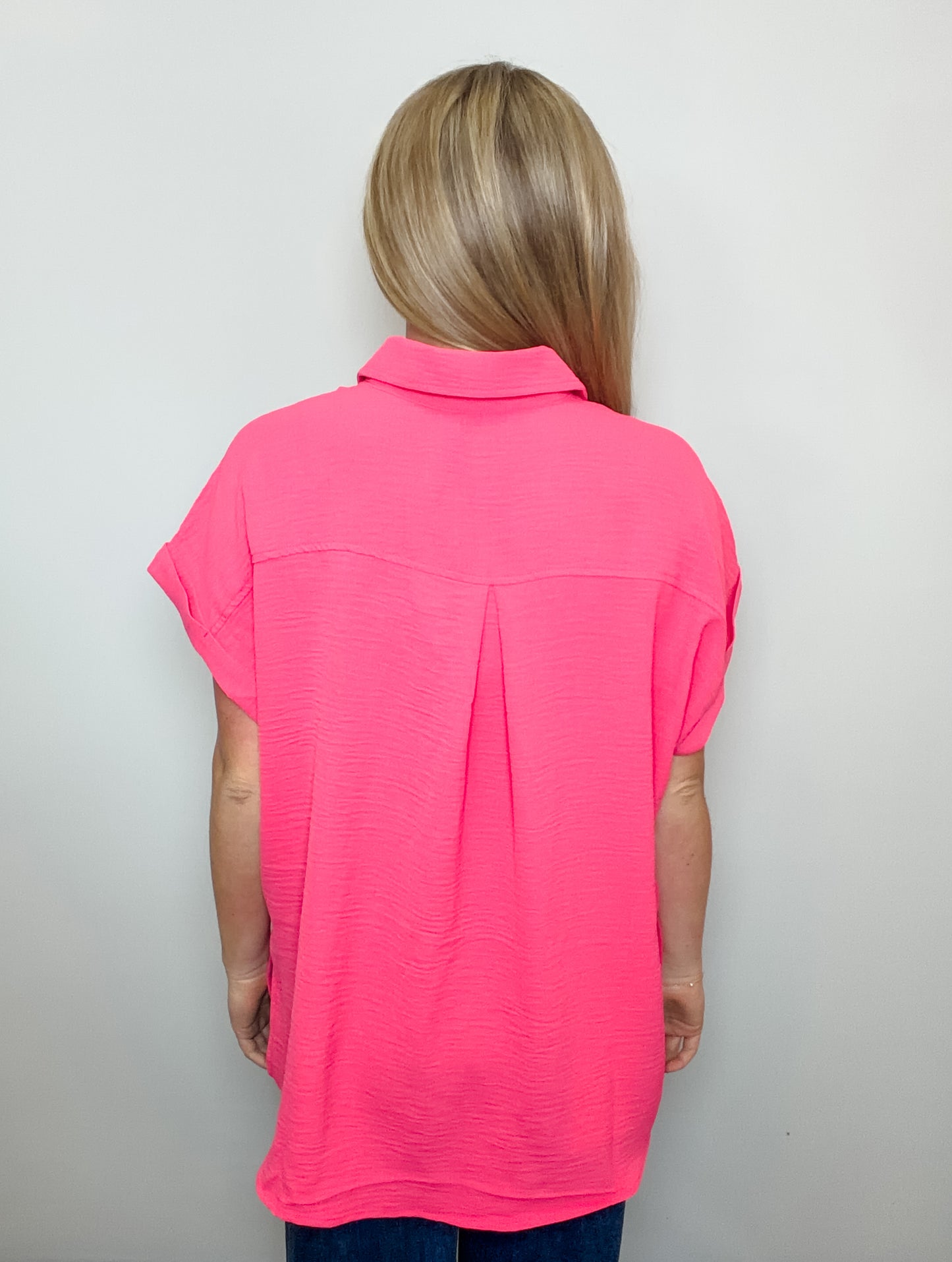 Woven Airflow Button Down Shirt