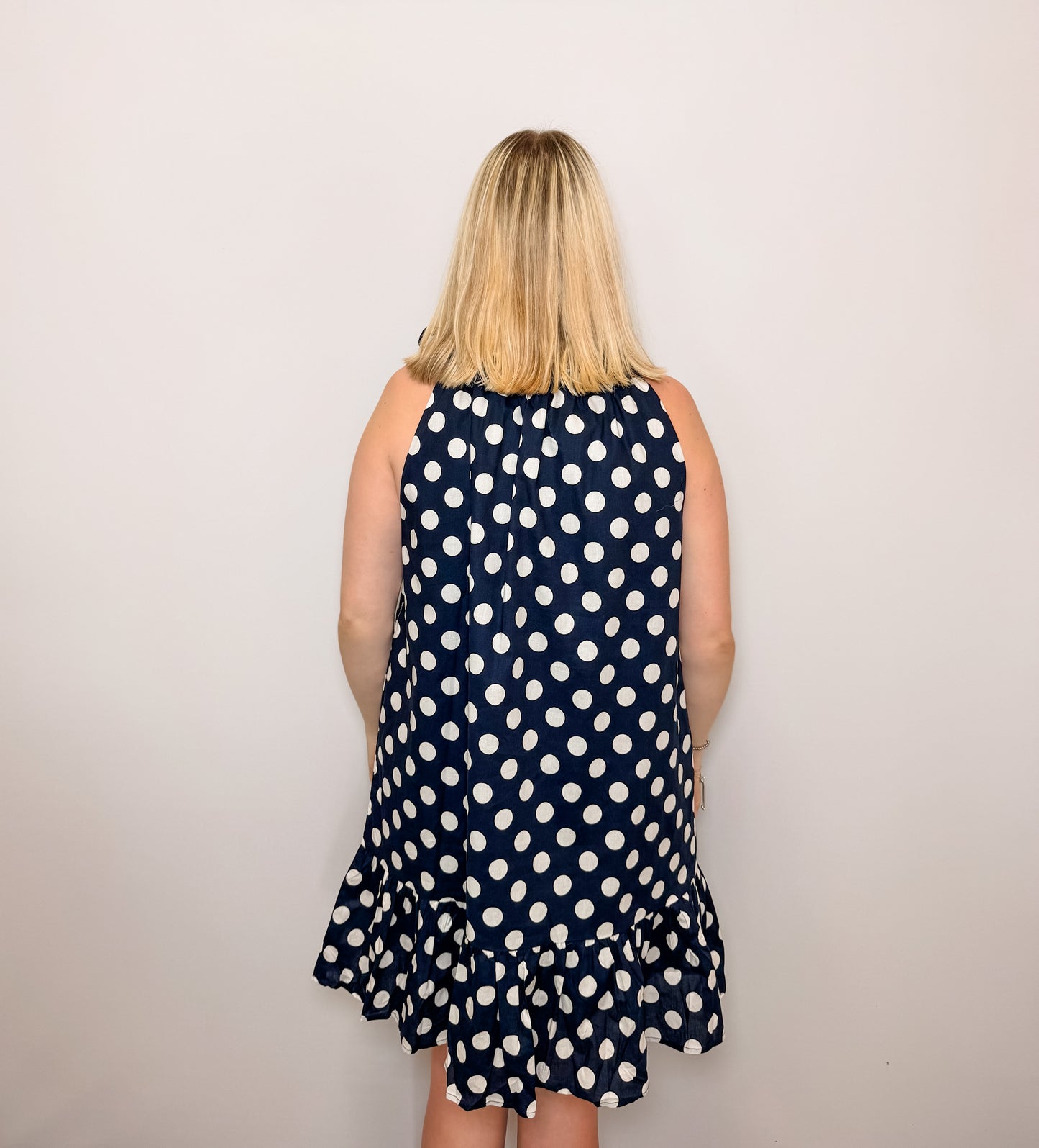 Polka-Dot Mini Dress
