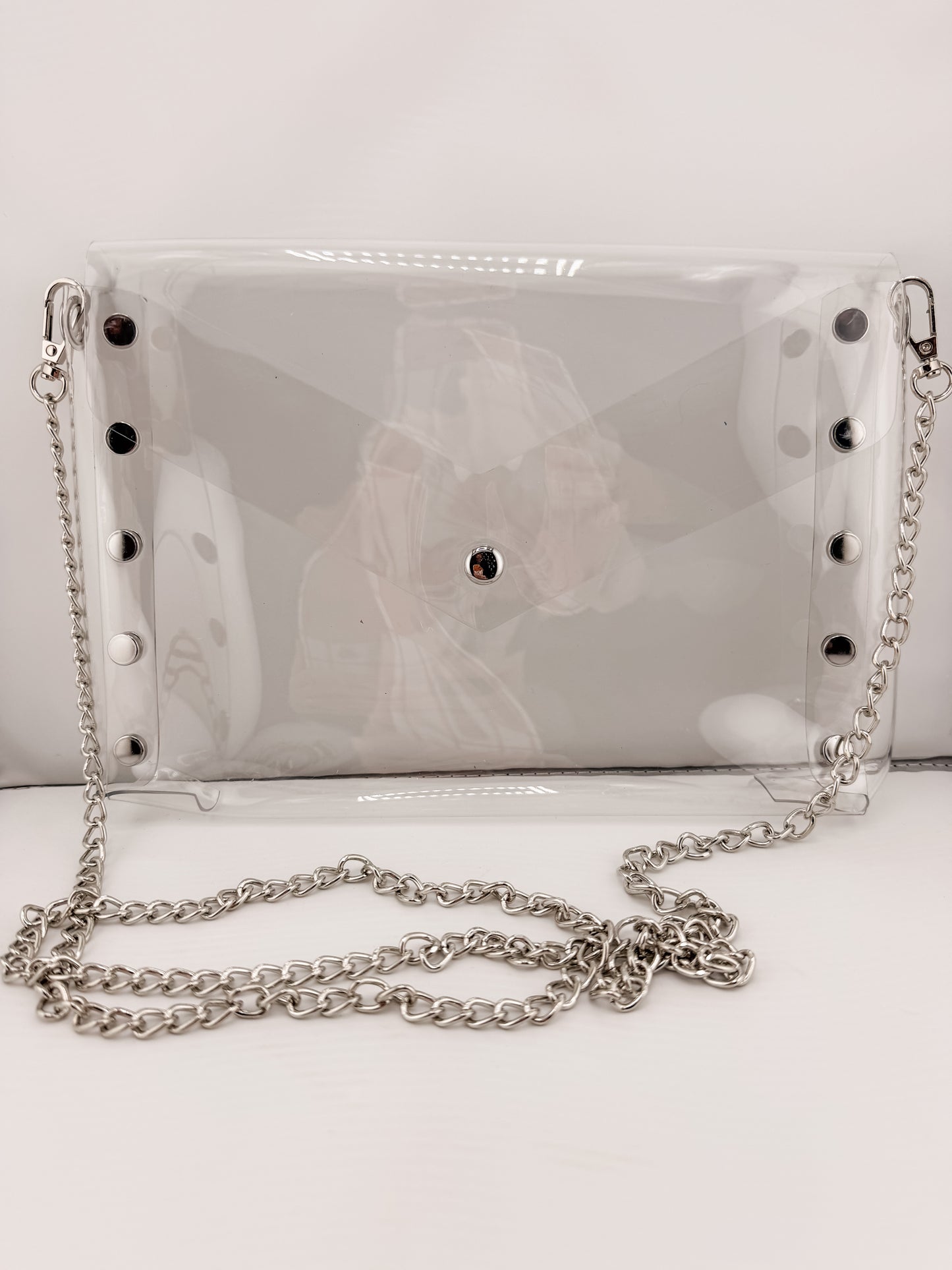 Clear Crossbody and Clutch Bag