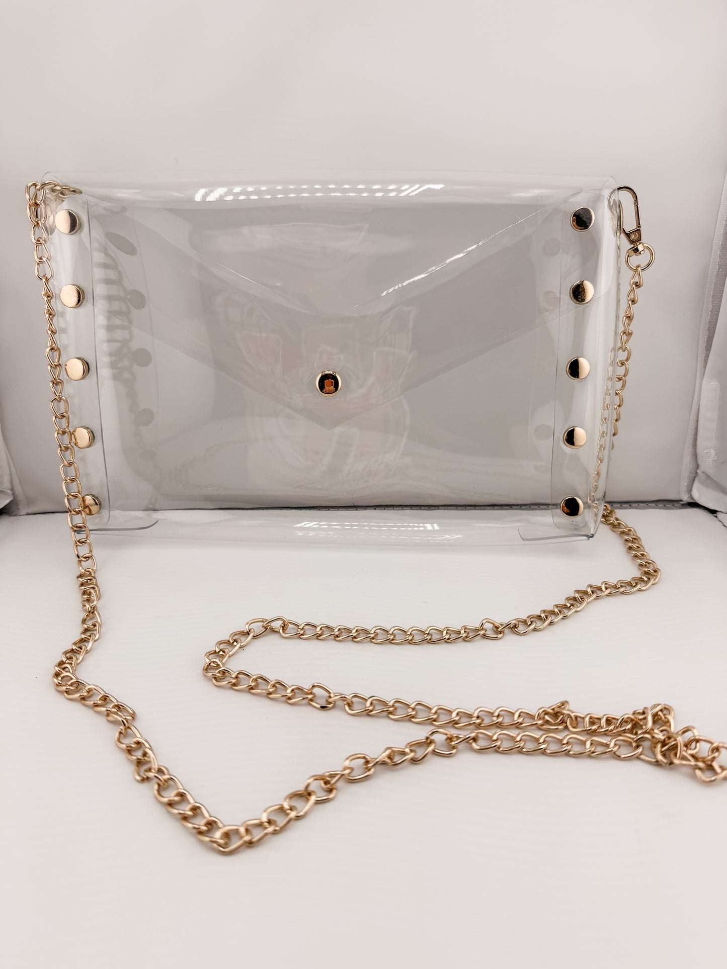 Clear Crossbody and Clutch Bag