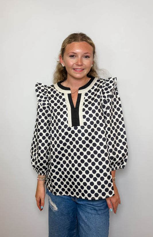 Polka Dot Blouse