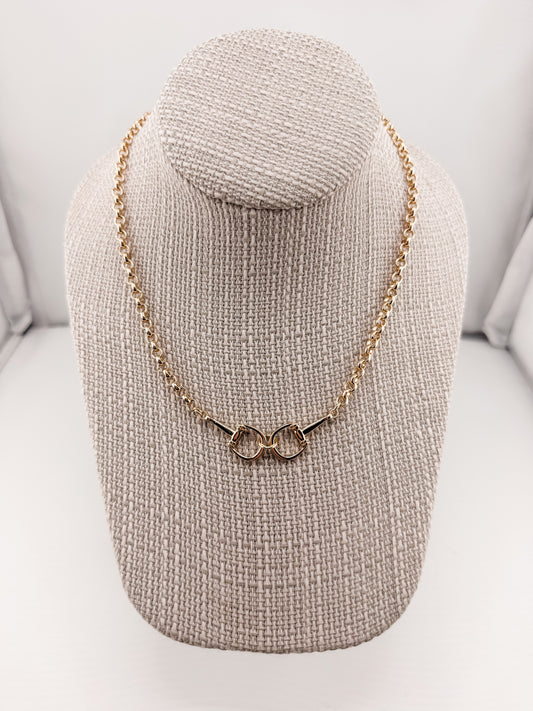 Boyer Double Horsebit Necklace