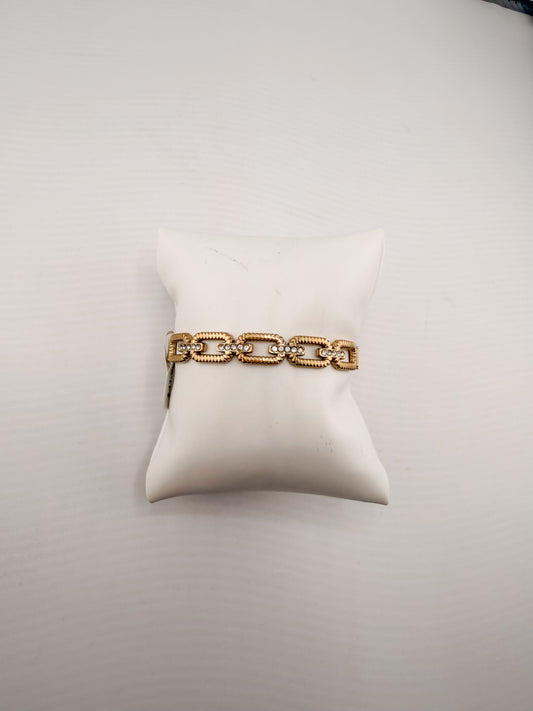 Tessa Textured Link Bangle