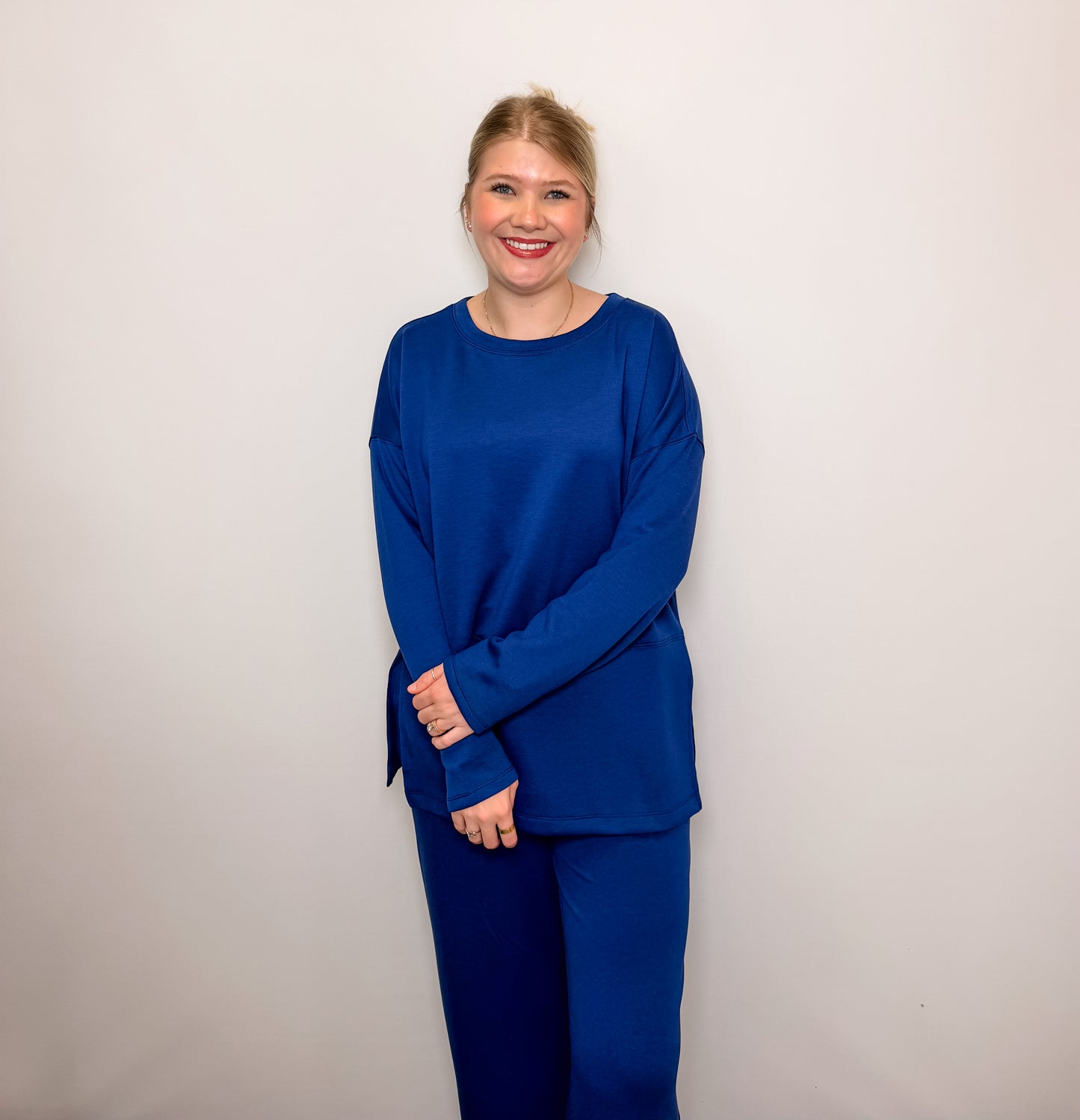 Scuba Side Split Top & Pants Set