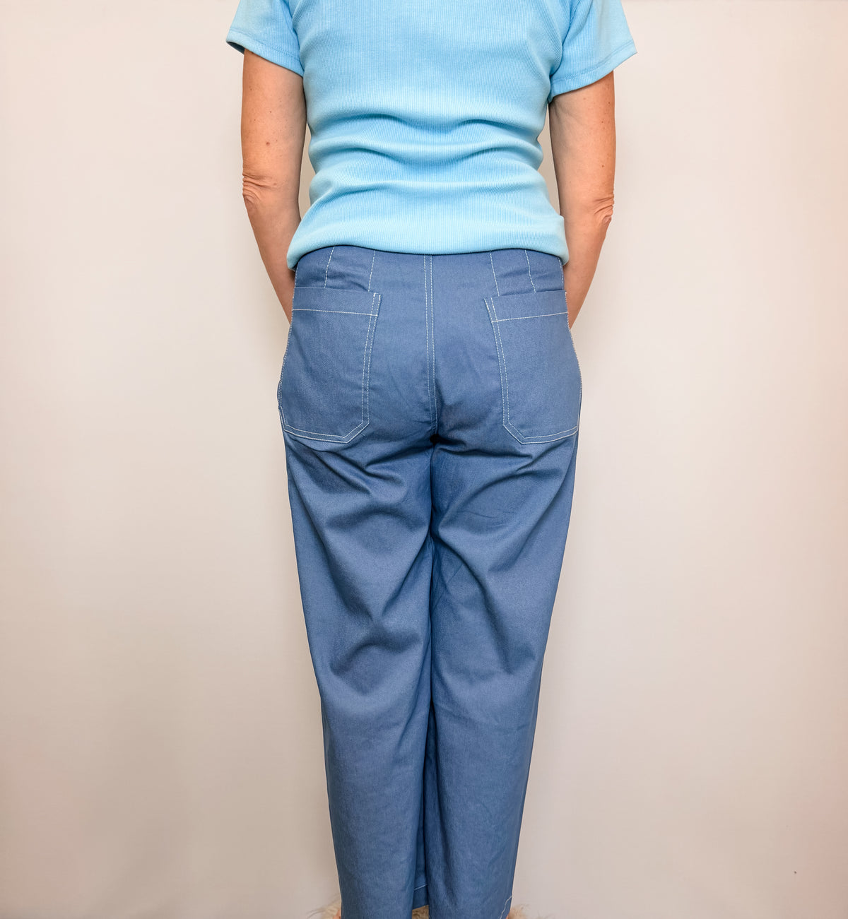 Cropped Wide Leg Pants