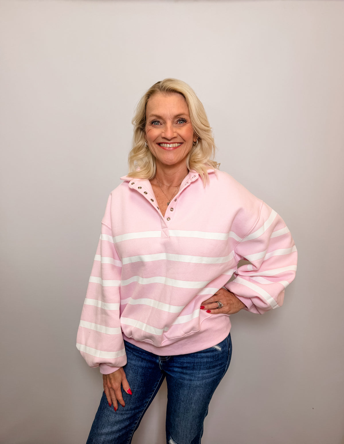 Addison Stripe Pullover