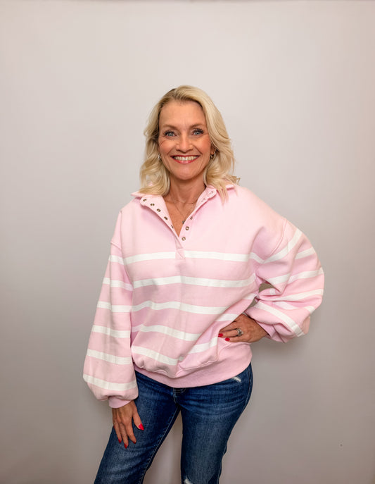 Addison Stripe Pullover