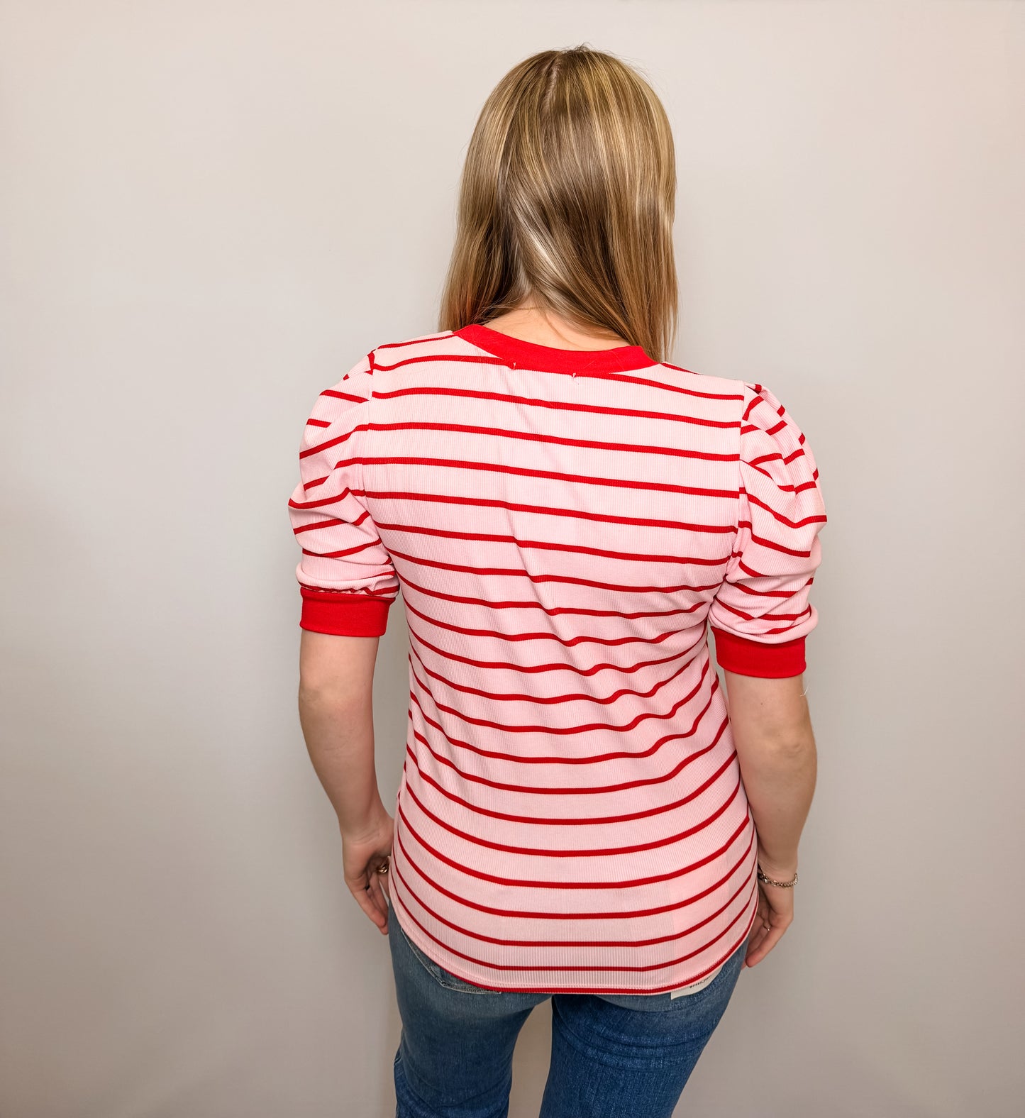 Strawberry Stripes and Bows Top