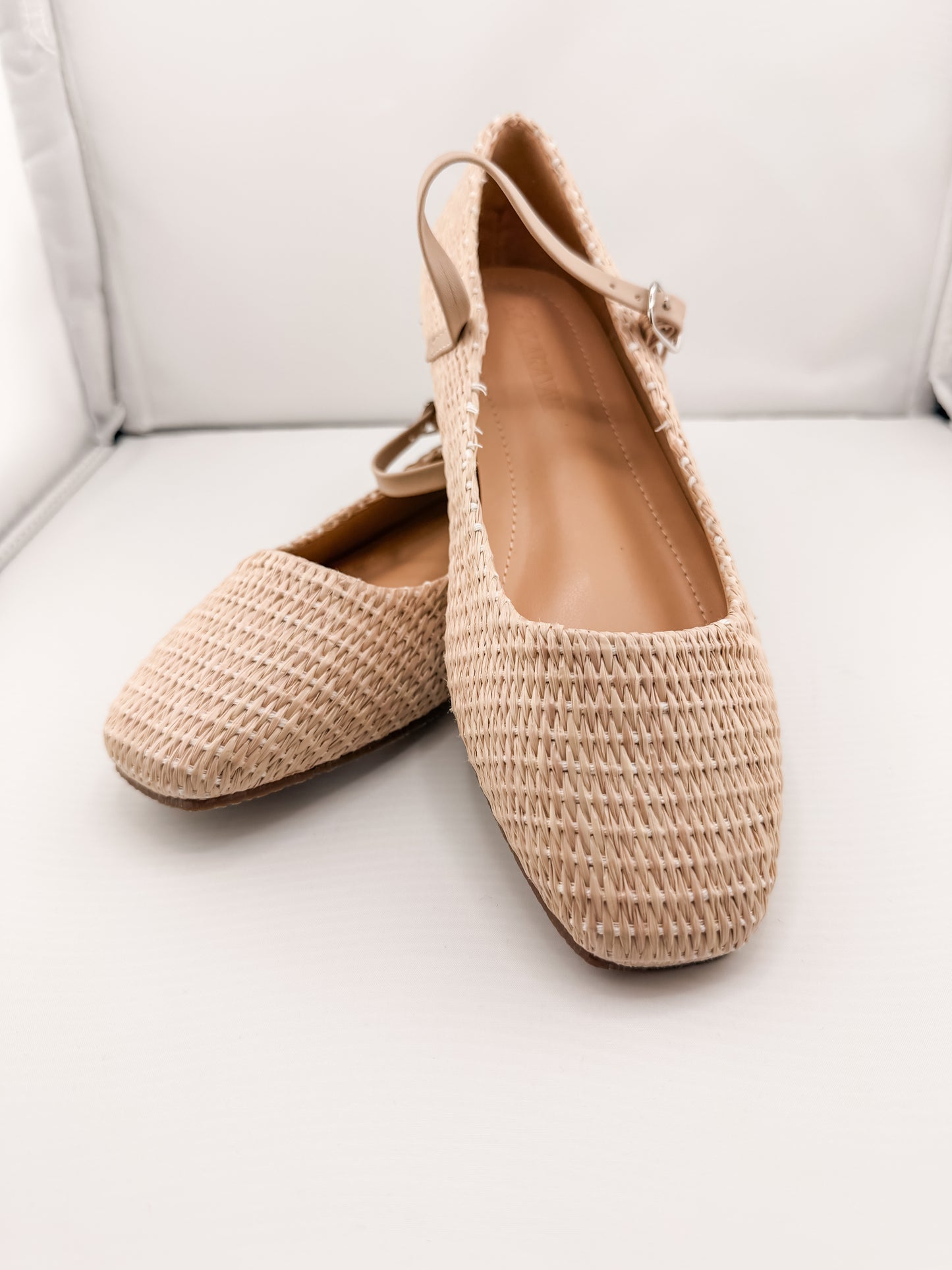 Square Toe Maryjane Flats