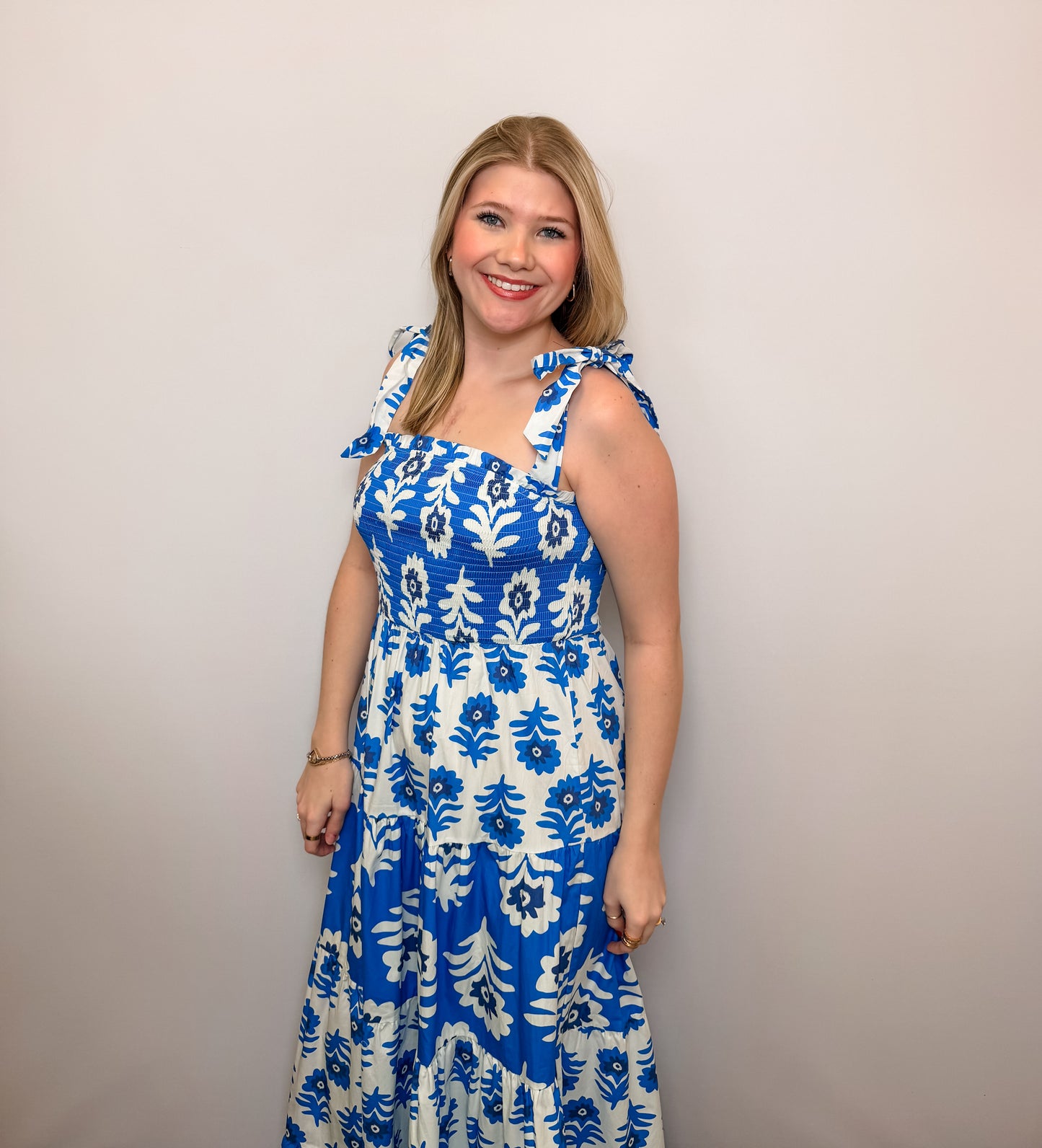 Printed Woven Maxi Dress
