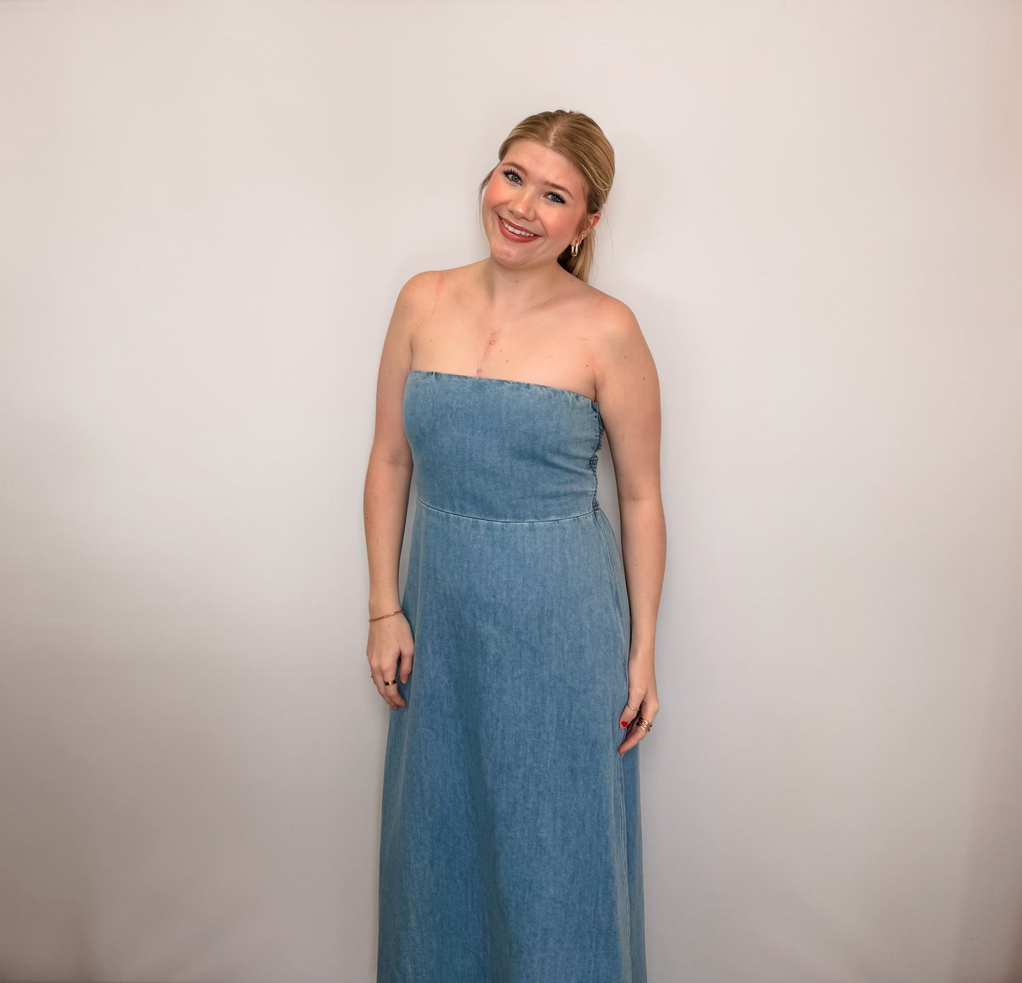 Cheyanne Denim Maxi Dress