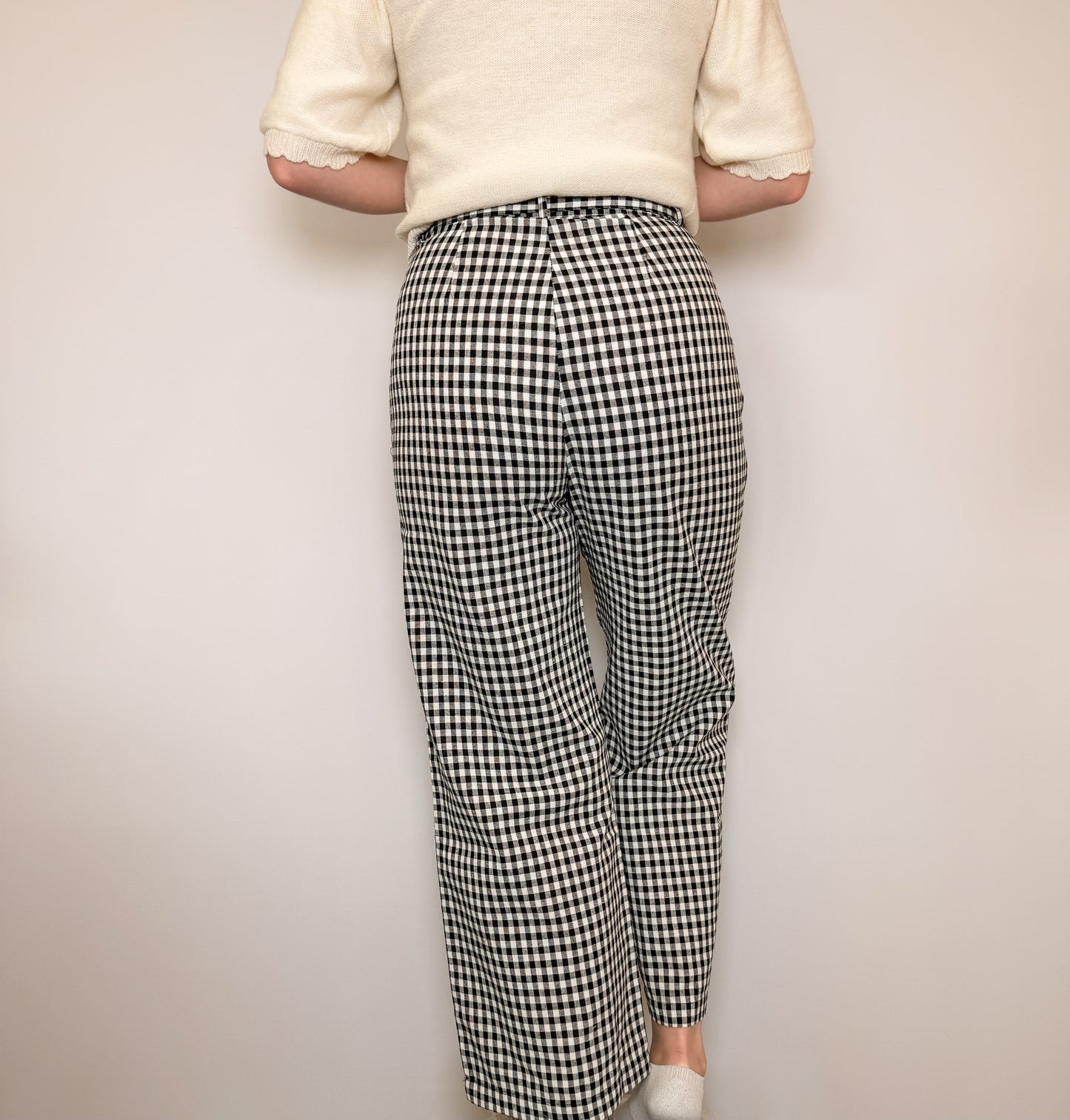 Isis Gingham Tie-Waist Pants