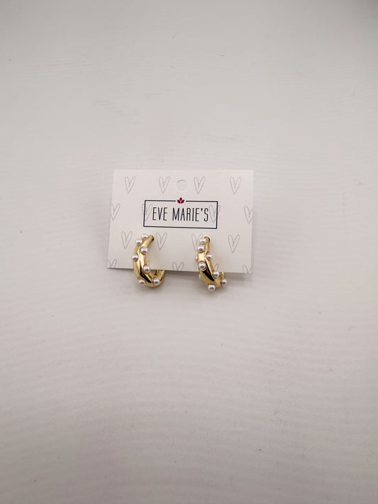 Pearl Loop Earrings
