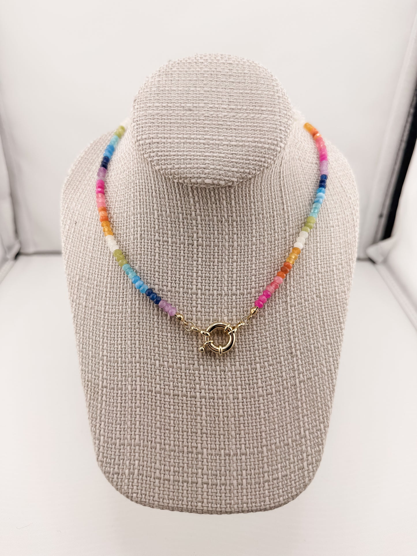 Rainbow Magic Dainty Gemstone Necklace