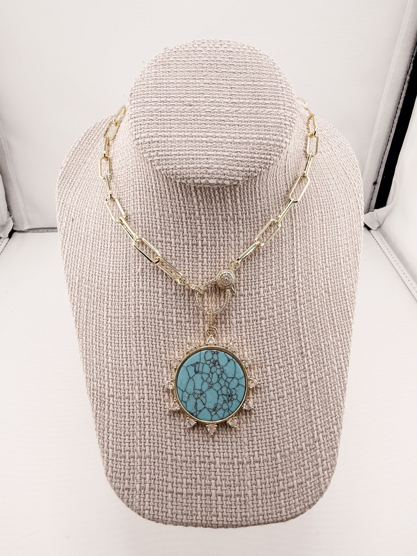 Solar Turquoise Muse Necklace