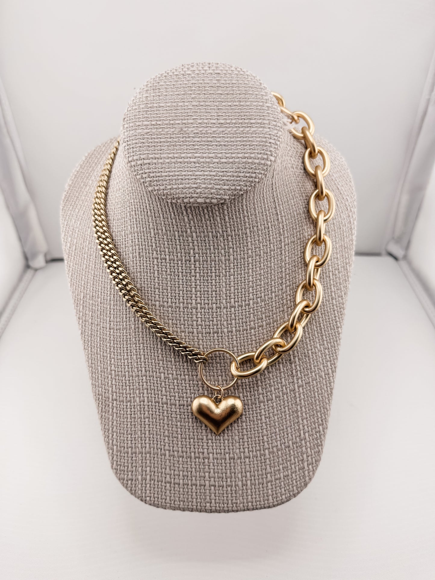 Matte Heart Necklace
