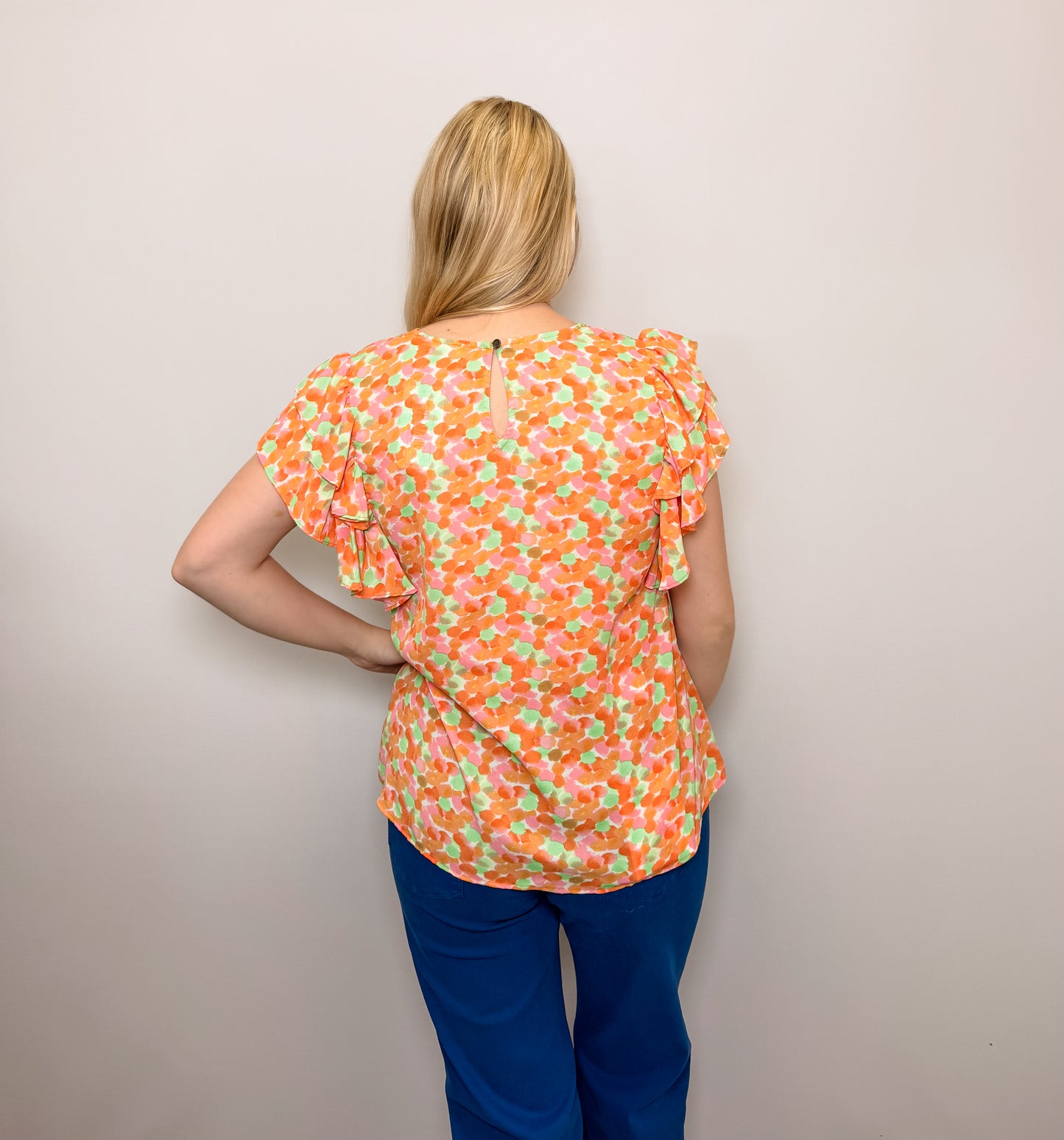 Floral Printed Ruffle Top