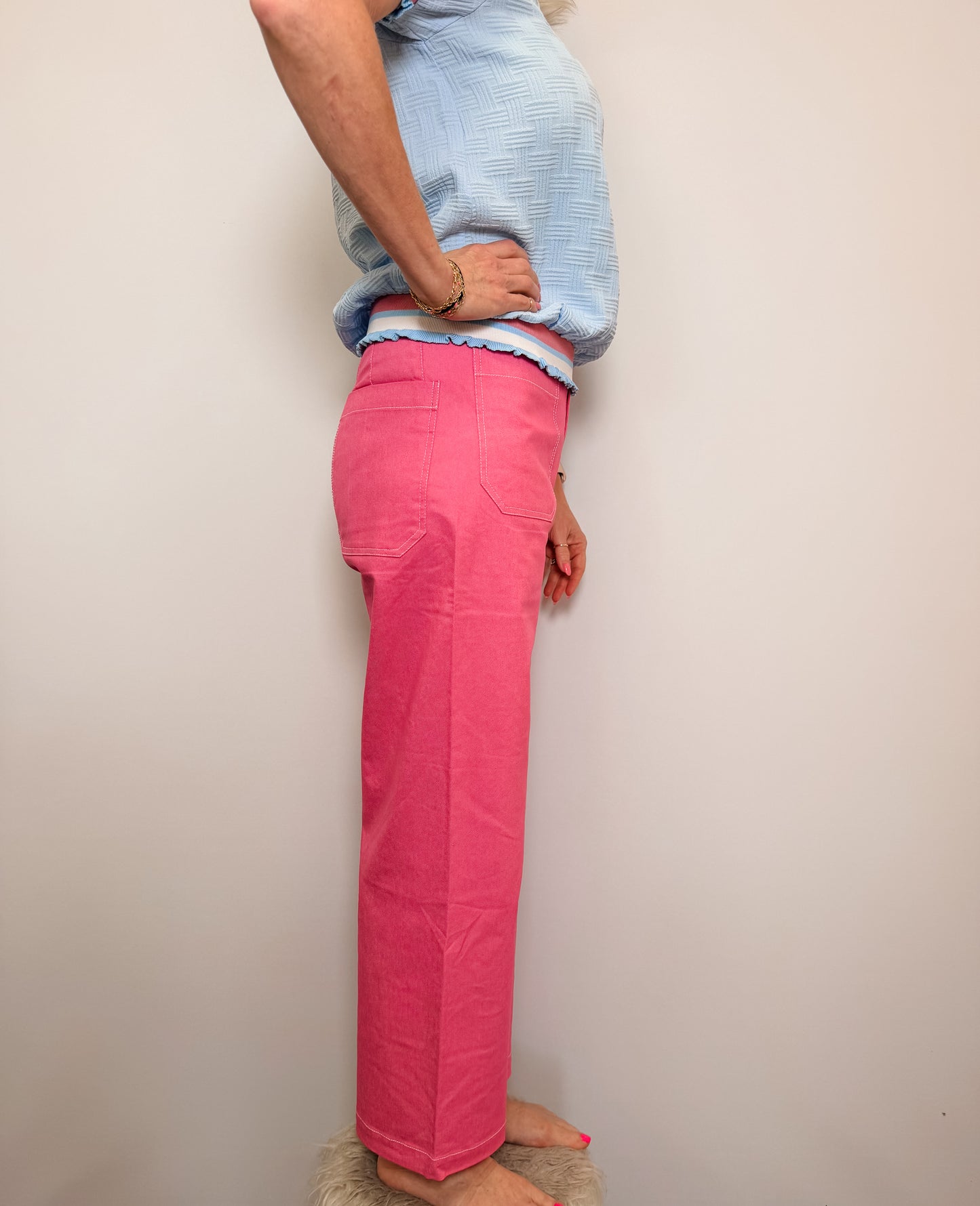 Cropped Wide Leg Pants