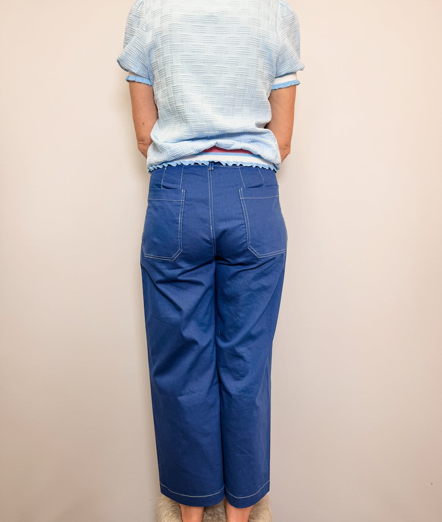 Cropped Wide Leg Pants