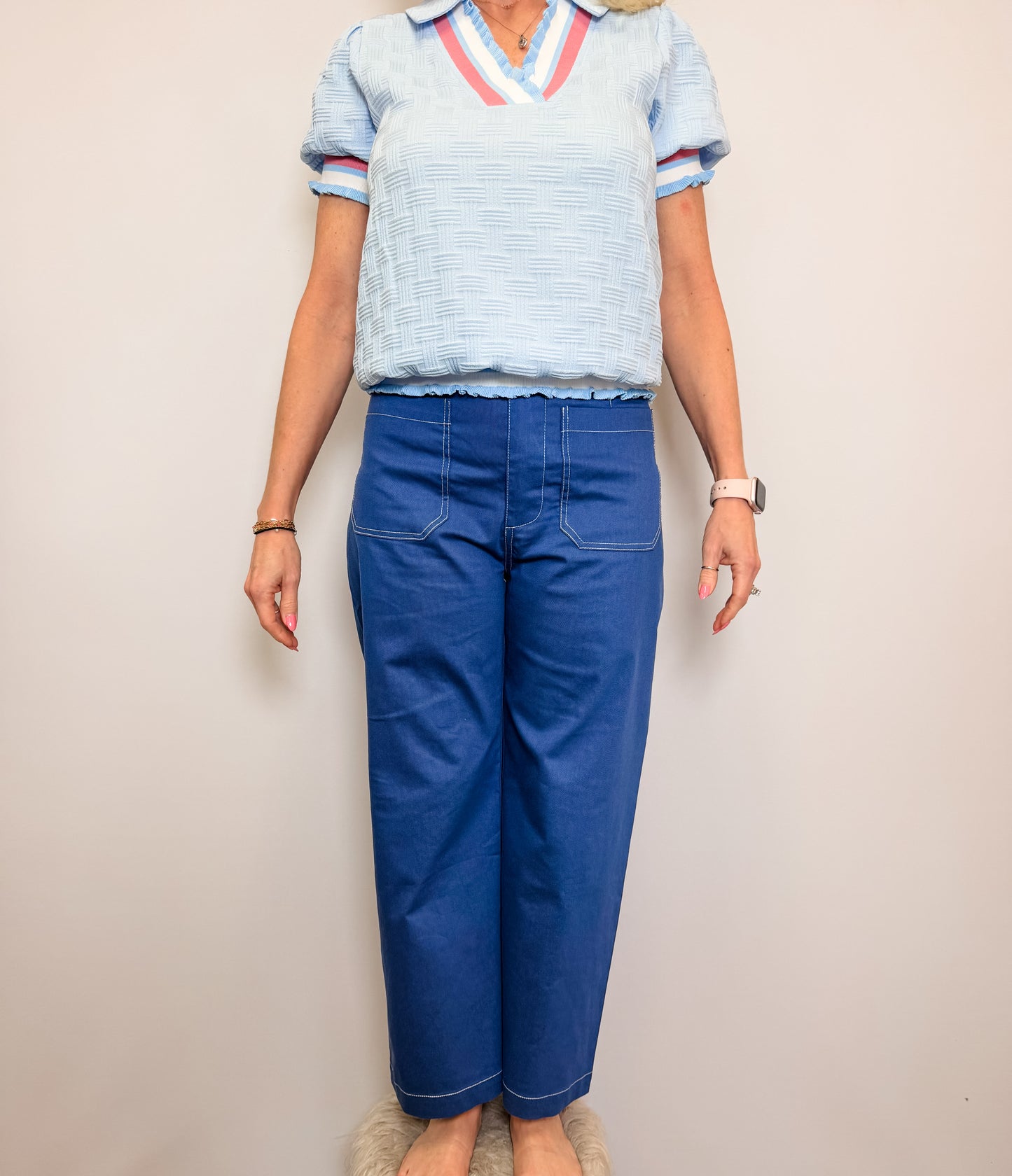 Cropped Wide Leg Pants