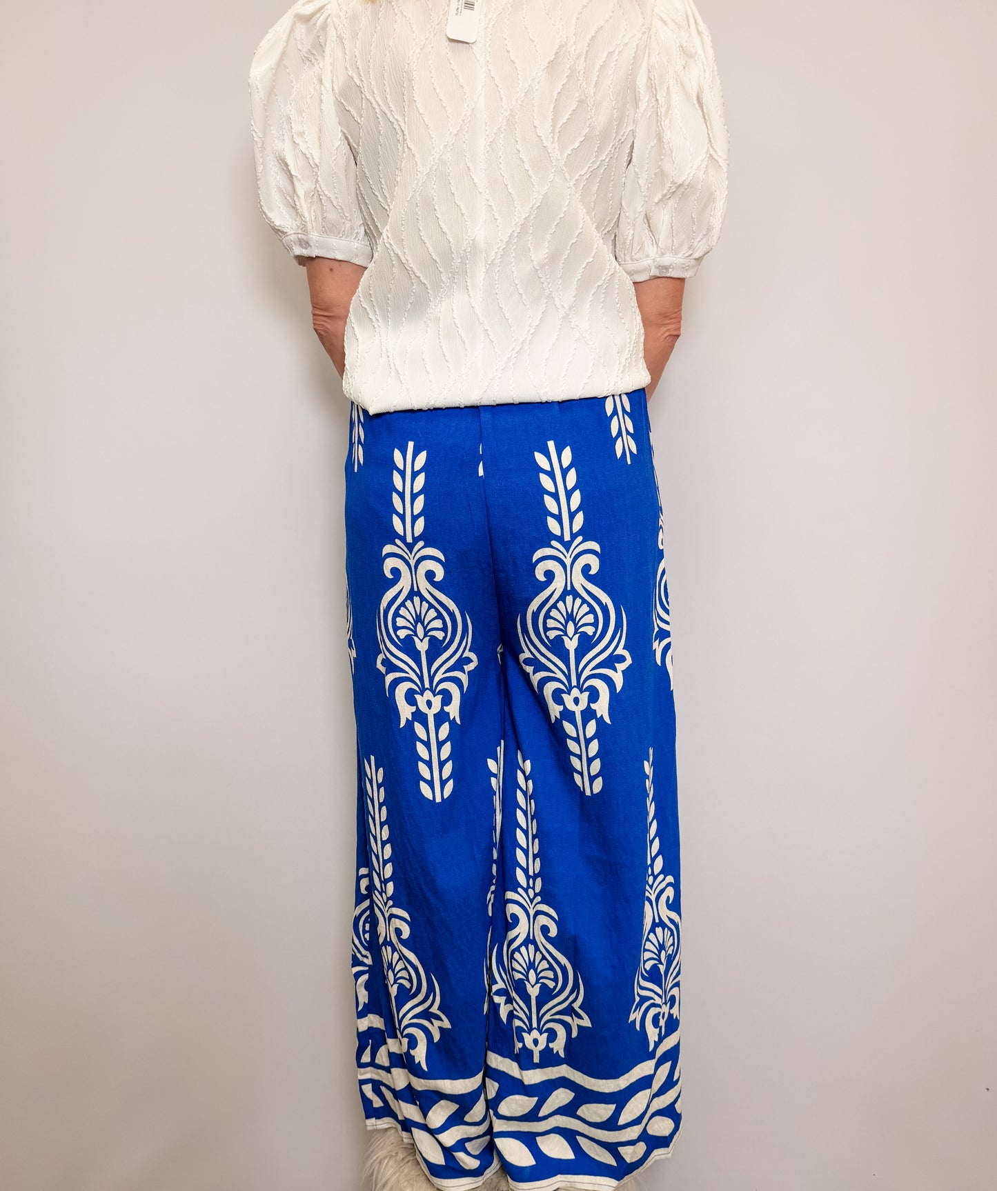 Printed Wide Leg Pants