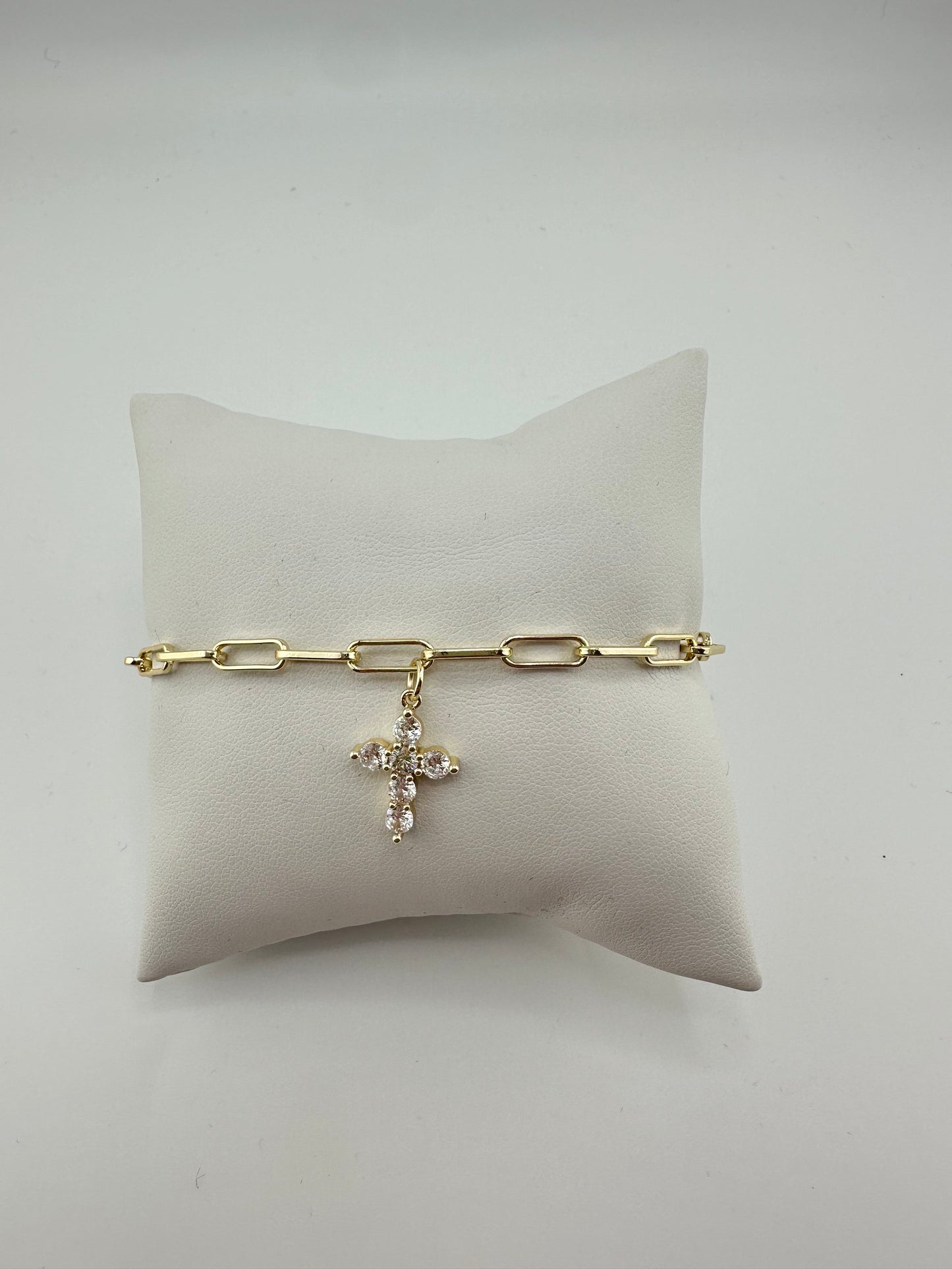 Dangle Cross Chain Bracelet