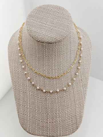 Double-Take Pearl Necklace