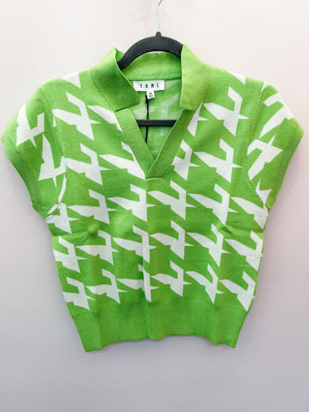 Collard Knit Top