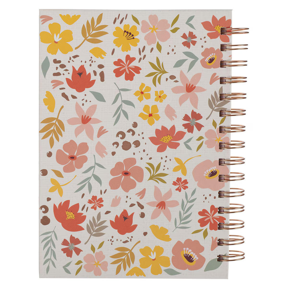 Christian Art Gifts - 'World's Greatest Mom' Whimsical Floral Spiral-Journal