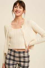 Distressed Sweater Weaved Sets