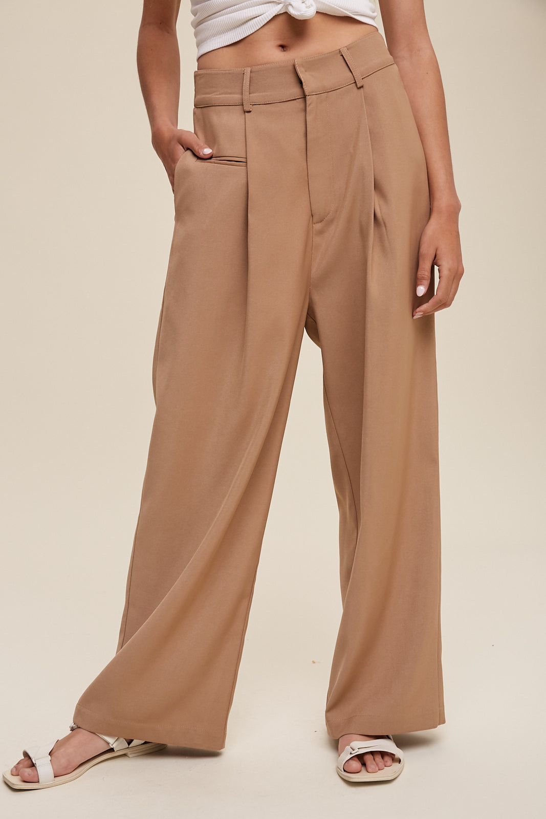 Straight Leg Trouser Pants