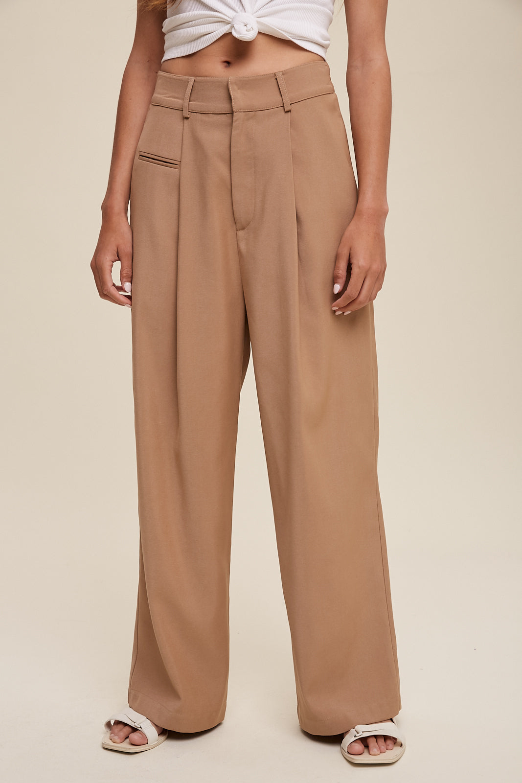 Straight Leg Trouser Pants