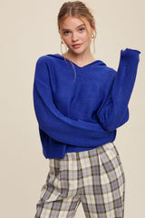 Soft Knit Hoodie Sweater