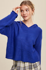 Soft Knit Hoodie Sweater