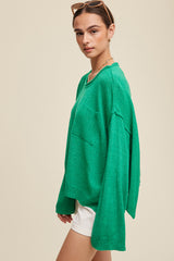 Light Weight wide Neck Crop Pullover Knit Sweater