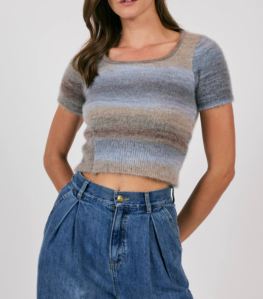 Boundaries Cropped Sweater Top