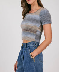 Boundaries Cropped Sweater Top