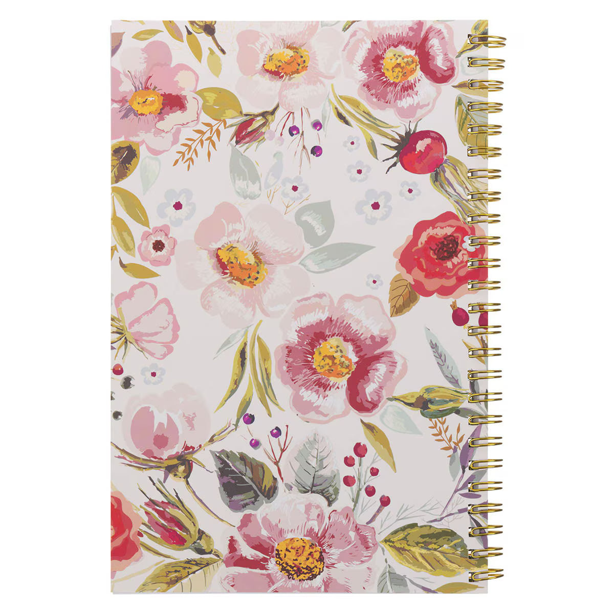 Christian Art Gifts - Amazing Grace Pink Floral Soft Cover Spiral Notebook